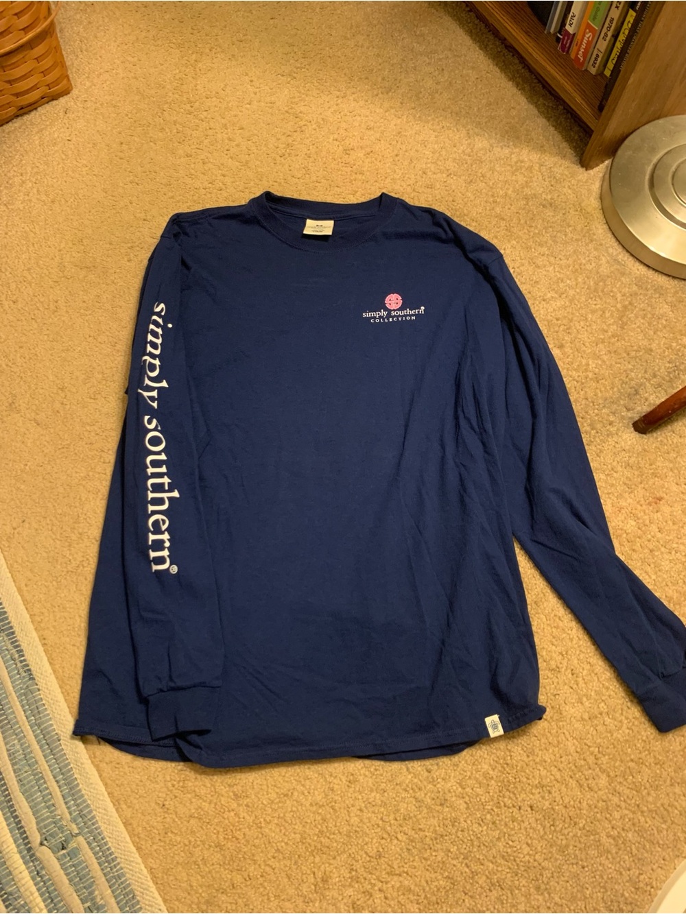 Simply Southern women’s  Long-Sleeve Navy Graphic Tee